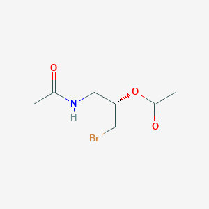 molecular formula C7H12BrNO3 B1321079 (S)-N-(3-Bromo-2-acetoxypropyl)acetamide CAS No. 474021-97-1