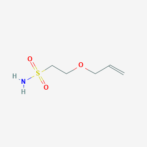 molecular formula C5H11NO3S B13210828 2-(Prop-2-en-1-yloxy)ethane-1-sulfonamide 