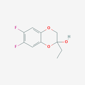 2-Ethyl-6,7-difluoro-2,3-dihydro-1,4-benzodioxin-2-ol