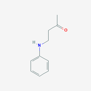 molecular formula C10H13NO B13210845 2-Butanone, 4-(phenylamino)- CAS No. 6220-79-7