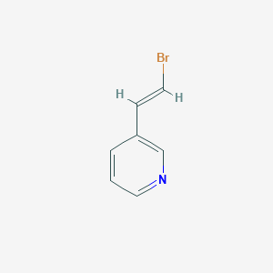 molecular formula C7H6BrN B13210860 3-[(E)-2-Bromoethenyl]pyridine 