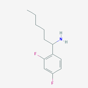 1-(2,4-Difluorophenyl)hexan-1-amine