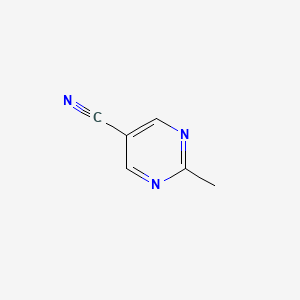 molecular formula C6H5N3 B1321088 2-Methylpyrimidine-5-carbonitrile CAS No. 5506-97-8
