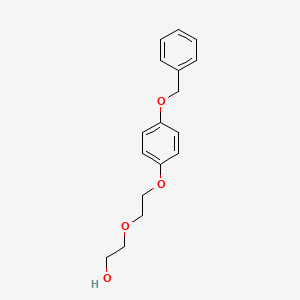 molecular formula C17H20O4 B1321089 乙醇，2-[2-[4-(苯甲氧基)苯氧基]乙氧基]- CAS No. 142879-00-3