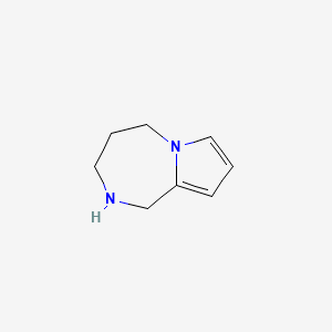 molecular formula C8H12N2 B1321090 2,3,4,5-tetrahydro-1H-pyrrolo[1,2-a][1,4]diazepine 
