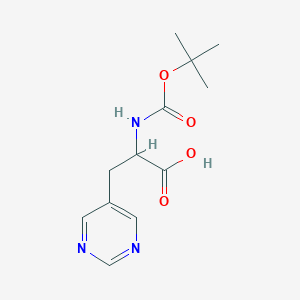 2-{[(Tert-butoxy)carbonyl]amino}-3-(pyrimidin-5-yl)propanoic acid