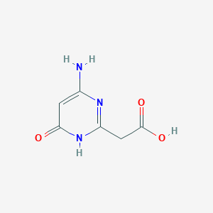 molecular formula C6H7N3O3 B13210907 2-(4-Amino-6-hydroxypyrimidin-2-YL)acetic acid 