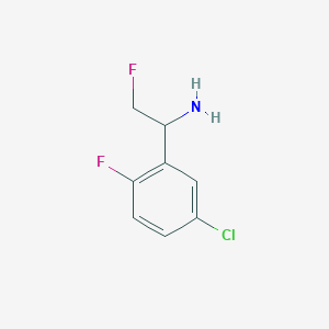 1-(5-Chloro-2-fluorophenyl)-2-fluoroethan-1-amine