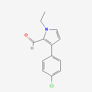 3-(4-Chlorophenyl)-1-ethyl-1H-pyrrole-2-carbaldehyde