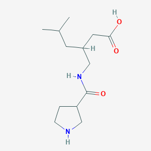 5-Methyl-3-{[(pyrrolidin-3-yl)formamido]methyl}hexanoic acid