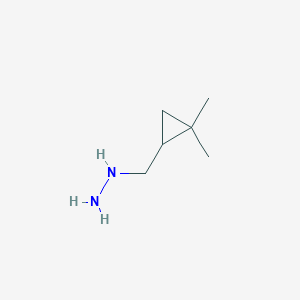 [(2,2-Dimethylcyclopropyl)methyl]hydrazine