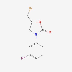 5-(Bromomethyl)-3-(3-fluorophenyl)-1,3-oxazolidin-2-one