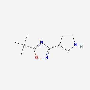 5-tert-Butyl-3-(pyrrolidin-3-yl)-1,2,4-oxadiazole