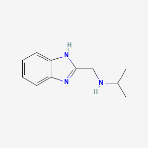 molecular formula C11H15N3 B1321099 N-(1H-benzimidazol-2-ylmethyl)propan-2-amine 