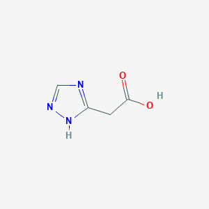 molecular formula C4H5N3O2 B1321100 2-(1H-1,2,4-三唑-5-基)乙酸 CAS No. 155049-60-8