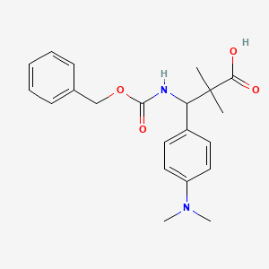 3-{[(Benzyloxy)carbonyl]amino}-3-[4-(dimethylamino)phenyl]-2,2-dimethylpropanoic acid