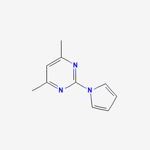 molecular formula C10H11N3 B1321103 4,6-二甲基-2-(1H-吡咯-1-基)嘧啶 CAS No. 60795-33-7