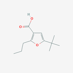 molecular formula C12H18O3 B13211039 5-tert-Butyl-2-propylfuran-3-carboxylic acid 