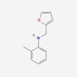 molecular formula C12H13NO B13211050 N-(furan-2-ylmethyl)-2-methylaniline 