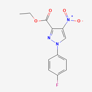 Ethyl 1-(4-fluorophenyl)-4-nitro-1H-pyrazole-3-carboxylate