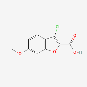 3-Chloro-6-methoxy-1-benzofuran-2-carboxylic acid