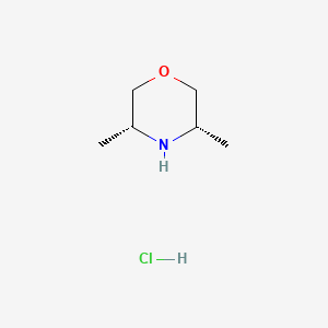 molecular formula C6H14ClNO B1321107 Cis-3,5-dimethylmorpholine hydrochloride CAS No. 154596-17-5