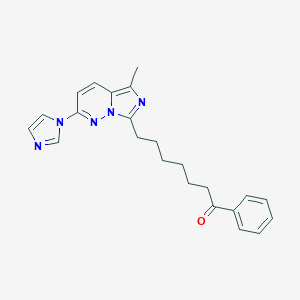 B132111 7-(2-(1H-Imidazol-1-yl)-5-methylimidazo(1,5-b)pyridazin-7-yl)-1-phenyl-1-heptanone CAS No. 152534-26-4
