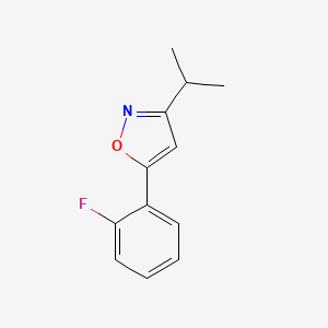 5-(2-Fluorophenyl)-3-(propan-2-yl)-1,2-oxazole