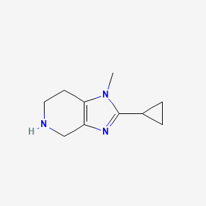 2-cyclopropyl-1-methyl-1H,4H,5H,6H,7H-imidazo[4,5-c]pyridine