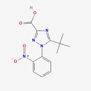 5-tert-Butyl-1-(2-nitrophenyl)-1H-1,2,4-triazole-3-carboxylic acid