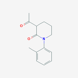 3-Acetyl-1-(2-methylphenyl)piperidin-2-one