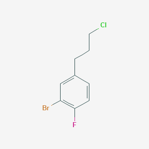 2-Bromo-4-(3-chloropropyl)-1-fluorobenzene