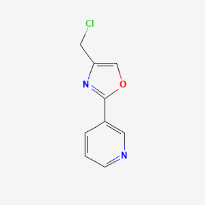 3-[4-(Chloromethyl)-1,3-oxazol-2-yl]pyridine