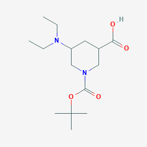 1-[(tert-Butoxy)carbonyl]-5-(diethylamino)piperidine-3-carboxylic acid