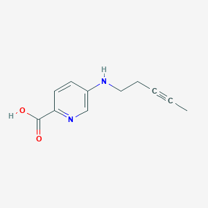 5-[(Pent-3-yn-1-yl)amino]pyridine-2-carboxylic acid