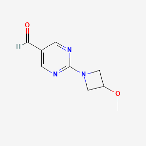 2-(3-Methoxyazetidin-1-yl)pyrimidine-5-carbaldehyde