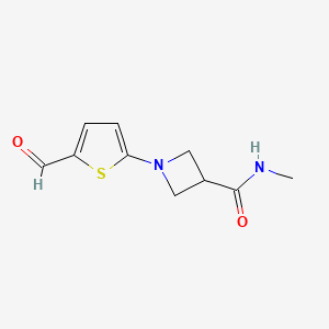 1-(5-Formylthiophen-2-yl)-N-methylazetidine-3-carboxamide