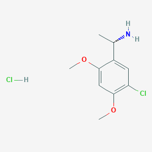 (1S)-1-(5-chloro-2,4-dimethoxyphenyl)ethan-1-amine hydrochloride