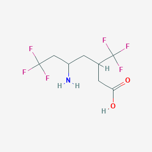 5-Amino-7,7,7-trifluoro-3-(trifluoromethyl)heptanoic acid