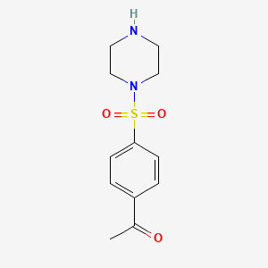 1-(4-Piperazin-1-ylsulfonylphenyl)ethanone