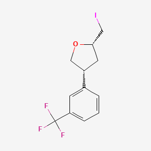 (2S,4R)-2-(Iodomethyl)-4-[3-(trifluoromethyl)phenyl]oxolane