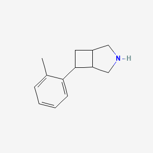 molecular formula C13H17N B13211482 6-(2-Methylphenyl)-3-azabicyclo[3.2.0]heptane 