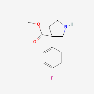 Methyl 3-(4-fluorophenyl)pyrrolidine-3-carboxylate