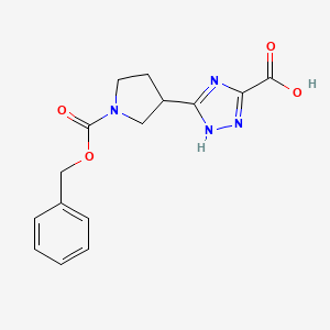 3-{1-[(benzyloxy)carbonyl]pyrrolidin-3-yl}-1H-1,2,4-triazole-5-carboxylic acid