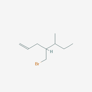 4-(Bromomethyl)-5-methylhept-1-ene