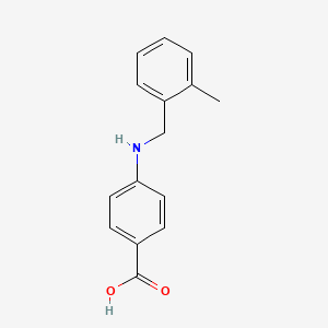 molecular formula C15H15NO2 B13211573 4-[(2-Methylbenzyl)amino]benzoic acid 