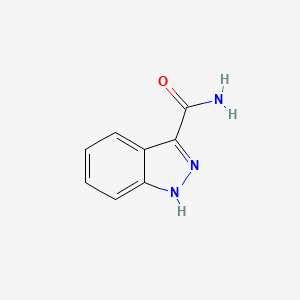 molecular formula C8H7N3O B1321158 1H-吲唑-3-甲酰胺 CAS No. 90004-04-9