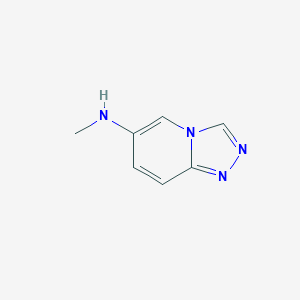 molecular formula C7H8N4 B13211583 N-Methyl-[1,2,4]triazolo[4,3-a]pyridin-6-amine 