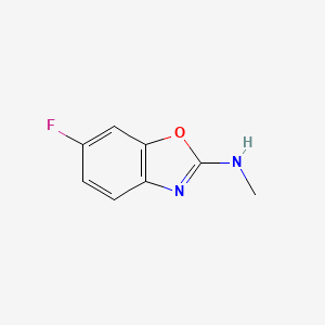 molecular formula C8H7FN2O B13211584 6-Fluoro-N-methyl-1,3-benzoxazol-2-amine 