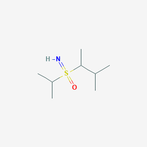 molecular formula C8H19NOS B13211587 Imino(3-methylbutan-2-yl)(propan-2-yl)-lambda6-sulfanone 